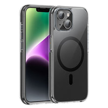 Заредете изображение във визуализатора на галерията – HOCO AS6 anti-fall case kompatybilny with MagSafe for IPHONE 15 transparent black
