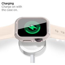 Заредете изображение във визуализатора на галерията – Spigen Rugged Armor Case with Strap for Apple Watch 4/5/6/7/8/9/SE (44/45 mm) - Beige
