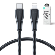 Заредете изображение във визуализатора на галерията – Joyroom USB C - Lightning 20W Surpass Series cable for fast charging and data transfer 1.2 m black (S-CL020A11)
