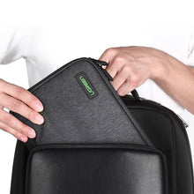 Заредете изображение във визуализатора на галерията – Ugreen case hard disk box HDD SSD phone cables accessories 24.5 x 17.5 x 5 cm gray (50147 LP149)
