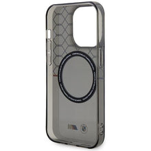 Заредете изображение във визуализатора на галерията – Case BMW BMHMP14XHGPK iPhone 14 Pro Max 6.7" grey/grey hardcase Pattern MagSafe
