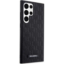 Заредете изображение във визуализатора на галерията – Karl Lagerfeld KLHCS23LSAKLHPK S23 Ultra S918 hardcase black/black Saffiano Mono Metal Logo
