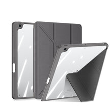 Заредете изображение във визуализатора на галерията – Dux Ducis Magi case for iPad 10.9'' 2022 (10 gen.) cover with stylus holder smart cover stand gray
