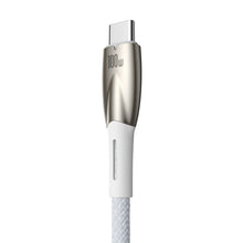 Заредете изображение във визуализатора на галерията – BASEUS cable USB A to Type C Power Delivery 100W Glimmer Series CADH000402 1m white
