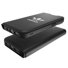 Заредете изображение във визуализатора на галерията – Adidas OR Booklet Case BASIC iPhone 14 6.1" black/black white 50181
