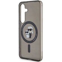 Заредете изображение във визуализатора на галерията – Karl Lagerfeld IML Karl&amp;Choupette MagSafe case for Samsung Galaxy S24 - black
