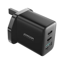 Заредете изображение във визуализатора на галерията – Joyroom JR-TCF10 fast charger 2x USB-C USB-A 32W (UK plug) - black
