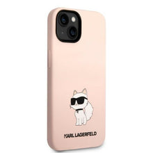 Заредете изображение във визуализатора на галерията – Karl Lagerfeld KLHCP14MSNCHBCP iPhone 14 Plus 6.7" hardcase pink/pink Silicone Choupette
