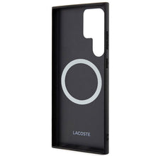 Заредете изображение във визуализатора на галерията – Original Pouch LACOSTE hardcase Iconic Petit Pique MagSafe LCHMS24LPVCK for Samsung Galaxy S24 Ultra Black
