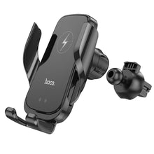 Заредете изображение във визуализатора на галерията – HOCO car holder with wireless charging automatic 15W Enlightener CA202 black
