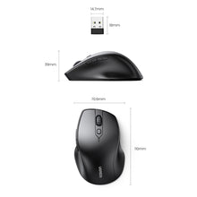 Заредете изображение във визуализатора на галерията – Ugreen ergonomic wireless computer mouse black (MU101)
