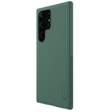 Заредете изображение във визуализатора на галерията – Nillkin Super Frosted Shield Pro case for Samsung Galaxy S23 Ultra armored case + phone stand green
