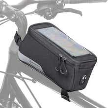 Заредете изображение във визуализатора на галерията – Wozinsky frame bike bag phone cover up to 6.5 inch 1l black (WBB6BK)
