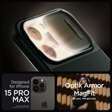 Заредете изображение във визуализатора на галерията – Spigen OPTIK ARMOR MAG MAGSAFE IPHONE 15 PRO MAX ABYSS GREEN
