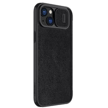 Заредете изображение във визуализатора на галерията – Nillkin Qin Pro Leather Flip Camera Cover Case for iPhone 15 Plus - Black
