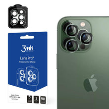 Заредете изображение във визуализатора на галерията – Camera Glass for iPhone 13 Pro Max / 13 Pro 9H for 3mk Lens Protection Pro Series Lens - Green
