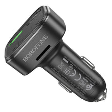 Заредете изображение във визуализатора на галерията – Borofone Transmitter FM BC43 Flash MP3, Bluetooth - 2xUSB + microSD - QC 3.0 18W black
