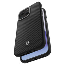 Заредете изображение във визуализатора на галерията – Spigen Enzo Aramid Mag Case with MagSafe for iPhone 15 Pro Max - Matte Black
