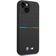 Заредете изображение във визуализатора на галерията – BMW M Silicone Pattern MagSafe Case for iPhone 15/14/13 - Black

