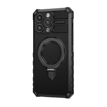 Заредете изображение във визуализатора на галерията – Tel Protect Armor Magsafe Metal Ring Case for Iphone 15 Pro black

