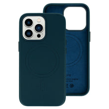 Заредете изображение във визуализатора на галерията – MagSafe Leather Case Iphone 14 Pro Navy

