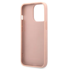 Заредете изображение във визуализатора на галерията – Guess GUHCP13XSA4GSPI iPhone 13 Pro Max 6,7" różowy/pink hardcase Saffiano 4G Metal Logo
