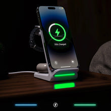 Заредете изображение във визуализатора на галерията – Choetech T608 15W 4in1 induction charging station - white
