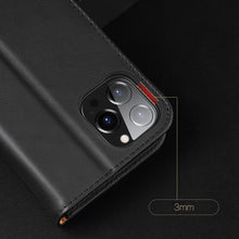 Заредете изображение във визуализатора на галерията – Dux Ducis Hivo Genuine Leather Bookcase type case for iPhone 13 mini red
