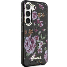 Заредете изображение във визуализатора на галерията – Guess GUHCS23SHCFWSK S23 S911 black/black hardcase Flower Collection
