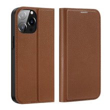 Заредете изображение във визуализатора на галерията – Dux Ducis Skin X2 case for iPhone 14 Pro Max case with magnetic flap brown
