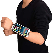 Заредете изображение във визуализатора на галерията – Universal Running Forearm Armband for 6" Smartphones black
