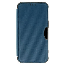 Заредете изображение във визуализатора на галерията – Razor Carbon Book Case for Iphone 14 Pro Max navy
