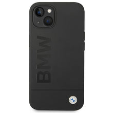 Заредете изображение във визуализатора на галерията – Original faceplate case BMW BMHMP14SSLBLBK for iPhone 14 (Metal Logo + MAG / black)

