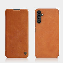 Заредете изображение във визуализатора на галерията – Nillkin Qin Leather Flip Wallet Case for Samsung Galaxy A34 5G | Brown
