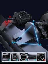 Заредете изображение във визуализатора на галерията – Joyroom car magnetic phone holder for air vent black (JR-ZS366)
