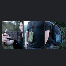 Заредете изображение във визуализатора на галерията – Nillkin CamShield Armor Pro Case Cover iPhone 14 Pro Max Armor Cover with Camera Cover Ring Stand Blue
