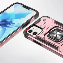 Заредете изображение във визуализатора на галерията – Wozinsky Ring Armor Case Kickstand Tough Rugged Cover for iPhone 12 mini pink
