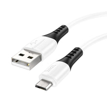 Заредете изображение във визуализатора на галерията – HOCO cable USB to Micro 2,4A Silicone X82 white
