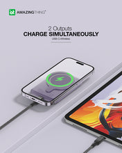Заредете изображение във визуализатора на галерията – Amazing Thing Power bank Thunder Pro 5000mAh TPM5KPU - Type C - magnetic with induction charger purple
