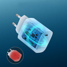 Заредете изображение във визуализатора на галерията – Choetech Q5004*2 PD20W charger for iphone12/13 series White
