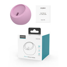 Заредете изображение във визуализатора на галерията – MagSafe Wireless Charger Holder for iPhone and Apple Watch Charger Phone Stand Choetech White Pink
