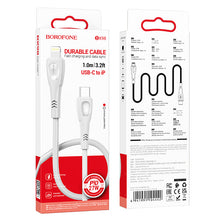 Заредете изображение във визуализатора на галерията – Borofone Cable BX98 Superior - Type C to Lightning - PD 27W 1 metre grey
