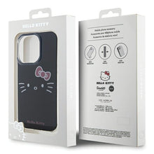 Заредете изображение във визуализатора на галерията – Original Case HELLO KITTY hardcase IML Kitty Face HKHCP15XHKHLK for Iphone 15 Pro Max black
