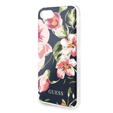 Заредете изображение във визуализатора на галерията – Guess GUHCI8PCUTRFL03 iPhone 7/8/SE 2020 / SE 2022 granatowy/navy N°3 Flower Collection Shiny
