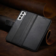 Заредете изображение във визуализатора на галерията – Magnet Case elegant case cover cover with a flap and stand function for Samsung Galaxy S22 Ultra black
