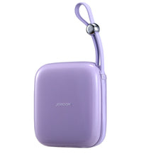 Заредете изображение във визуализатора на галерията – Joyroom powerbank 10000mAh Jelly Series 22.5W with built-in Lightning cable violet (JR-L003)
