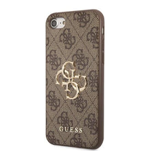 Заредете изображение във визуализатора на галерията – Guess GUHCI84GMGBR iPhone 7/8/SE 2020/2022 brown/brown hardcase 4G Big Metal Logo
