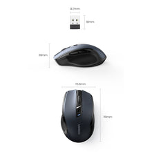 Заредете изображение във визуализатора на галерията – Ugreen USB Optical Wireless Mouse 2.4GHz 4000 DPI black (MU006)
