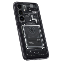 Заредете изображение във визуализатора на галерията – Spigen Ultra Hybrid case for Samsung Galaxy S24 - dark gray (Zero One pattern)
