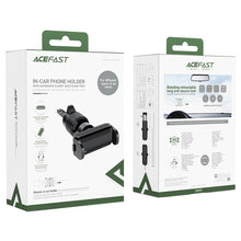 Заредете изображение във визуализатора на галерията – Acefast car holder to air vent with automatic opening and closing d9 black
